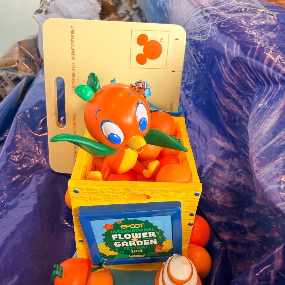 2026 Disney Orange Bird ornament from Epcot Flower & Garden festival NWT